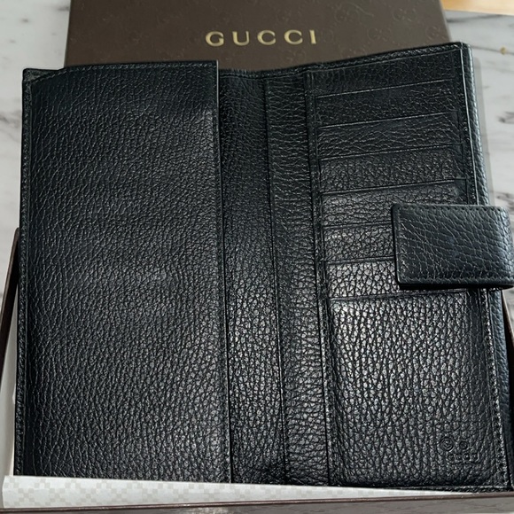 Gucci Preloved wallet black leather excellent condition hardware no scratches - Picture 4 of 7
